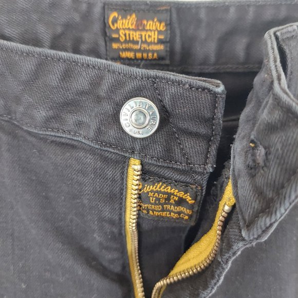 Civilianaire Mid Rise Slim Stretch Black Womens Jean Sz 30 / 10 - Picture 4 of 12